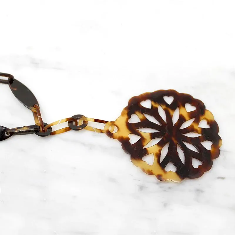 Unusual Antique Carved Organic Necklace