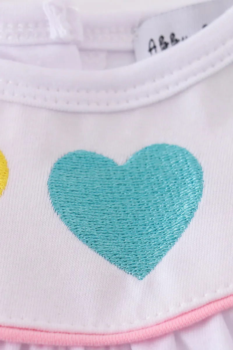 Valentine's Day Heart Embroidery Girl Bubble