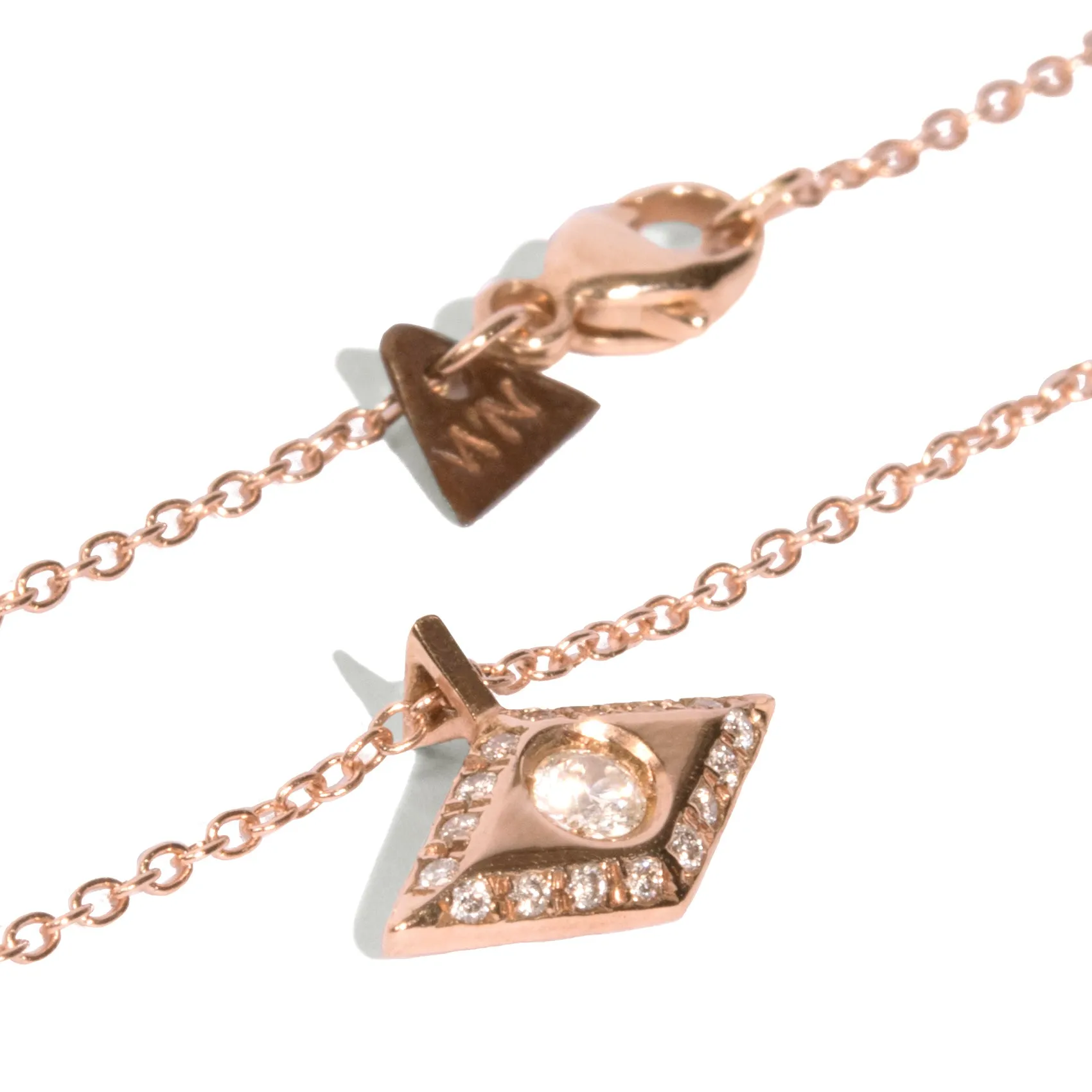 Victorian Diamond Eye Necklace