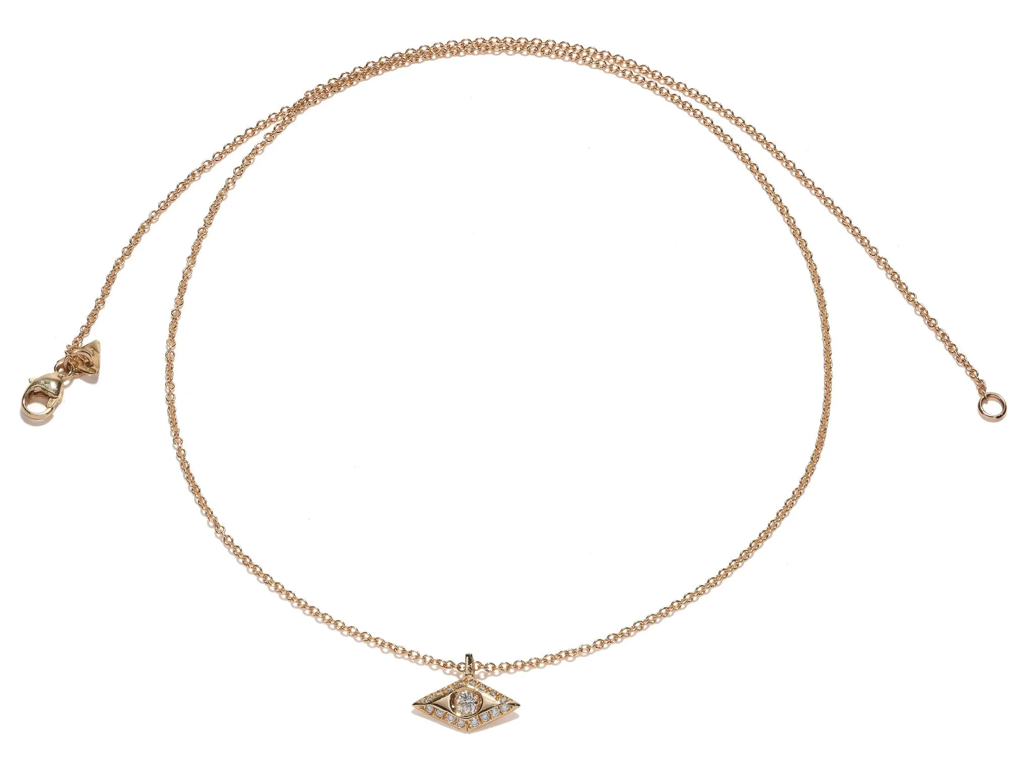 Victorian Diamond Eye Necklace