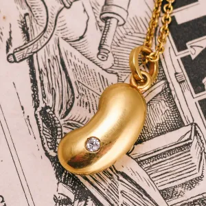 Victorian Diamond "Lucky Bean" Charm