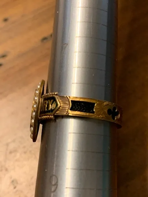 Victorian-Era 15K Gold Ring w/Authentic Hair of Christ:  The Transcendence of All Times