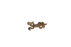 Vintage African Bronze Smooth Lizard Pendant