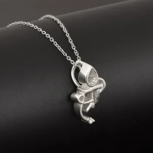 Vintage Shree Necklace 925 Sterling Silver Shree Traditional Religious Pendant Handmade Jewelry