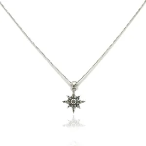 Vintage Silver Stardust Pendant Necklace