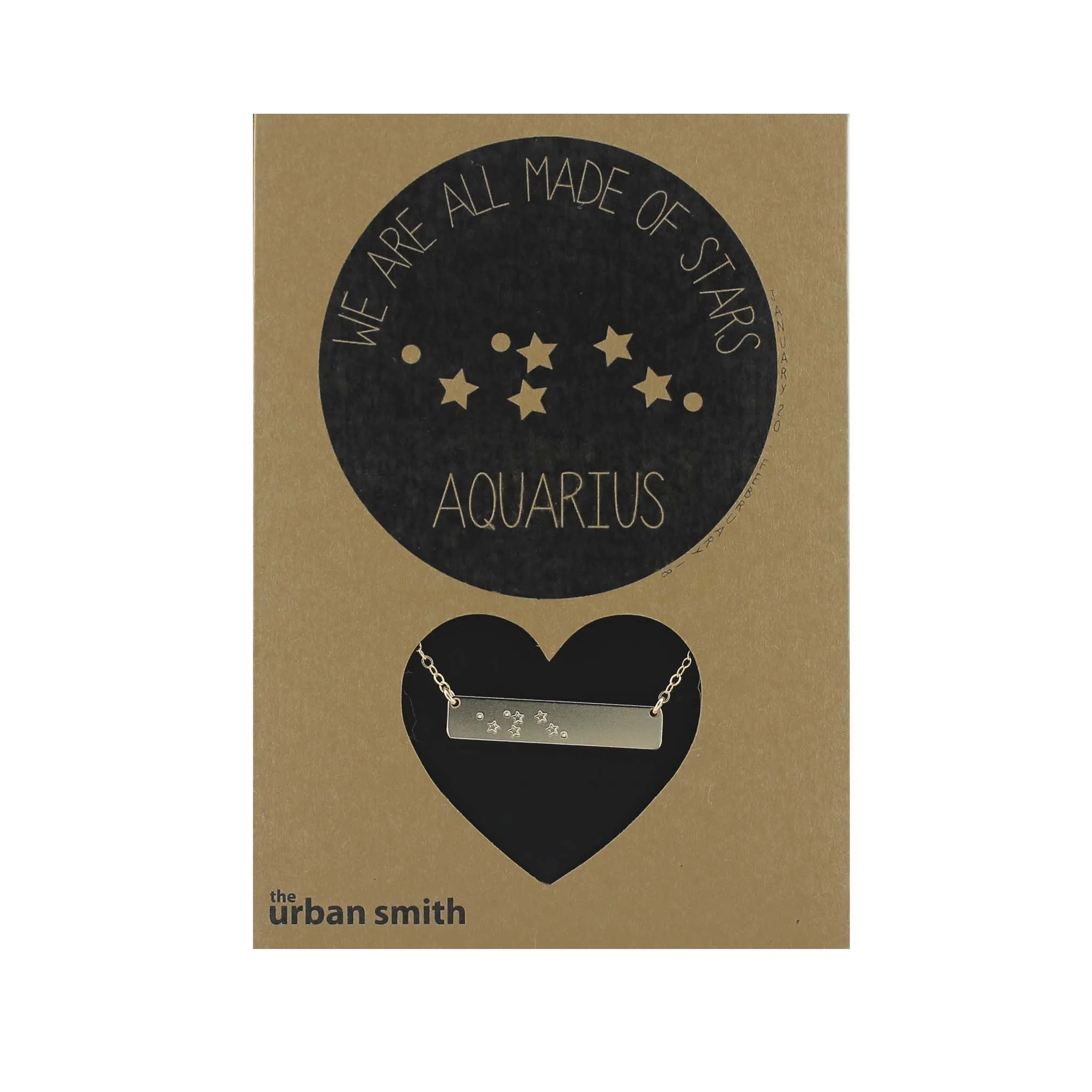 WHOLESALE - WE ARE ALL MADE OF STARS CONSTELLATION NECKLACE - AQUARIUS