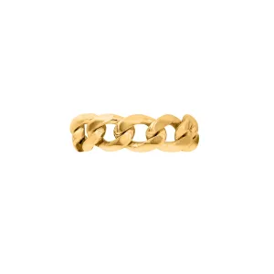 WIDE CHAIN RING gold plated