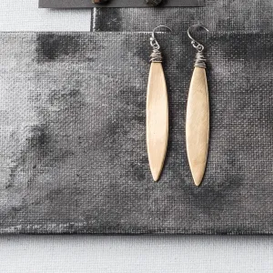 Yellow Bronze, Sterling Wire Allure Earrings