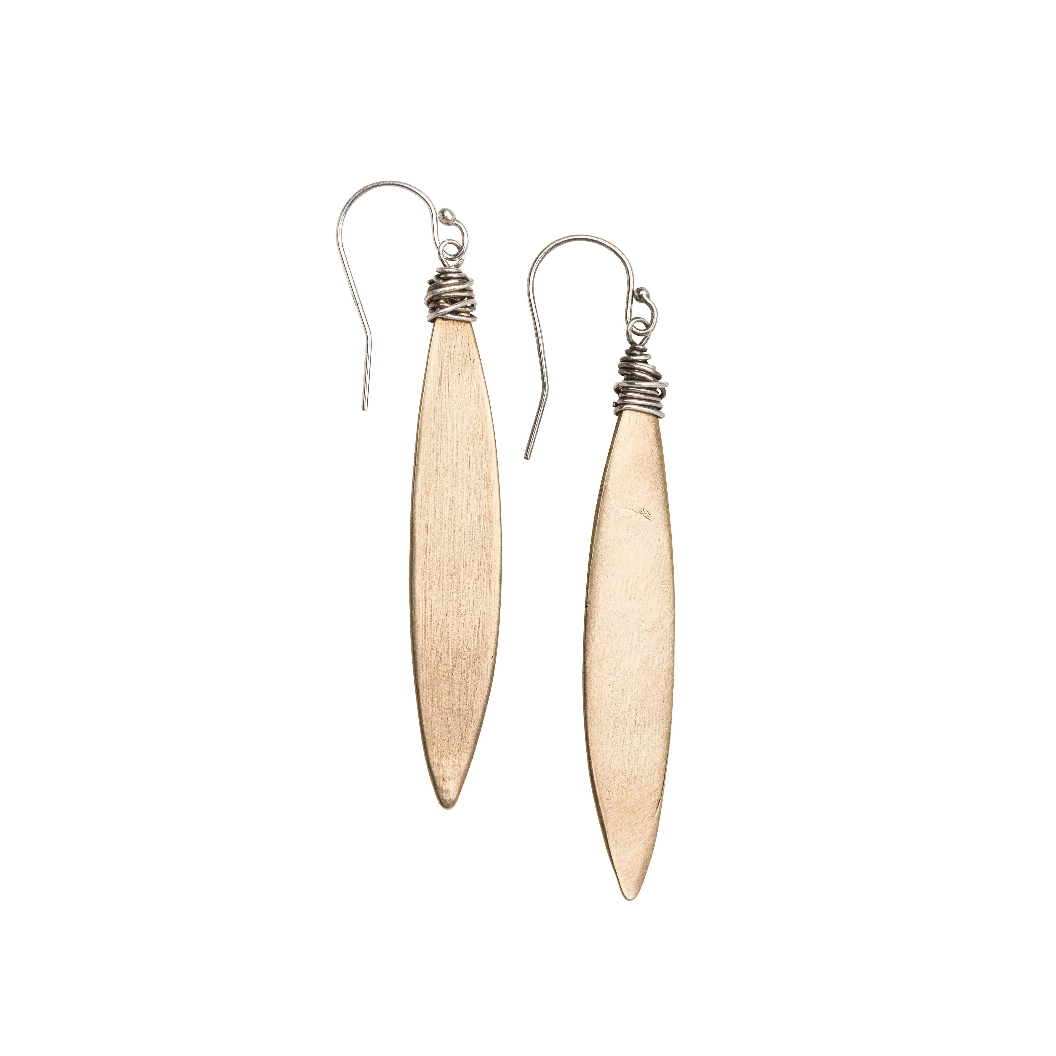 Yellow Bronze, Sterling Wire Allure Earrings