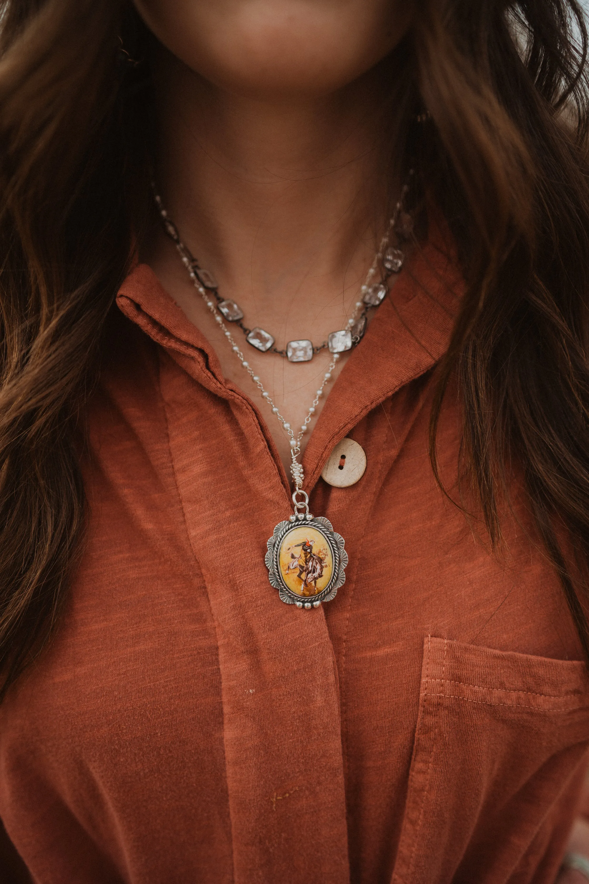 Yellow Bucking Bronco | Silver Crystal
