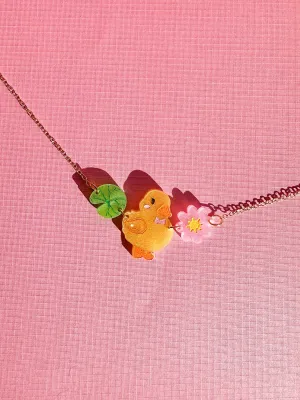 Yellow Duck Necklace