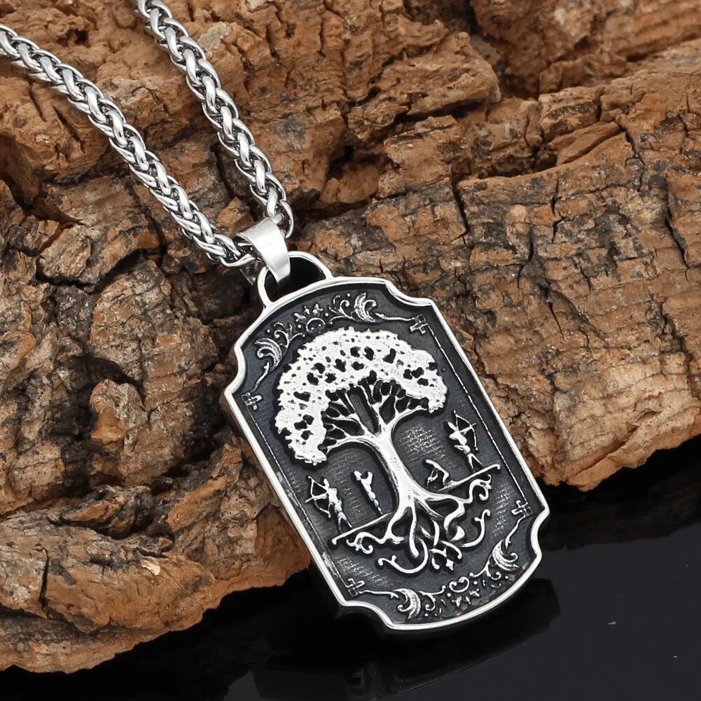 Yggdrasil and Odin Necklace